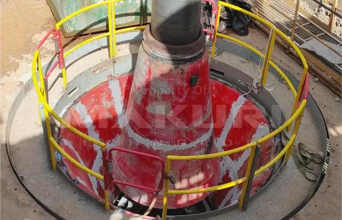 Makuri Gyratory Crusher Liner Installed